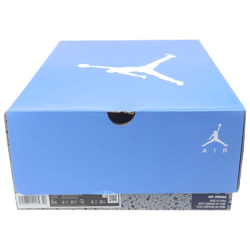 NIKE(ナイキ) AIR JORDAN 6 UNC CT8529-410 エアジョーダン6 ユニバーシティブルー ハイカットスニーカー ホワイト/ブルー US8.5/26.5cm