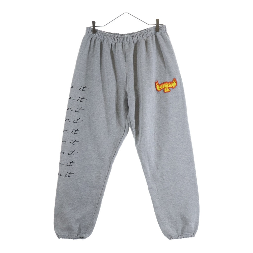 cvtvlist(カタリスト) DAMN IT PANTS ラバーロゴ プリント スウェットパンツ グレー 22SB120401