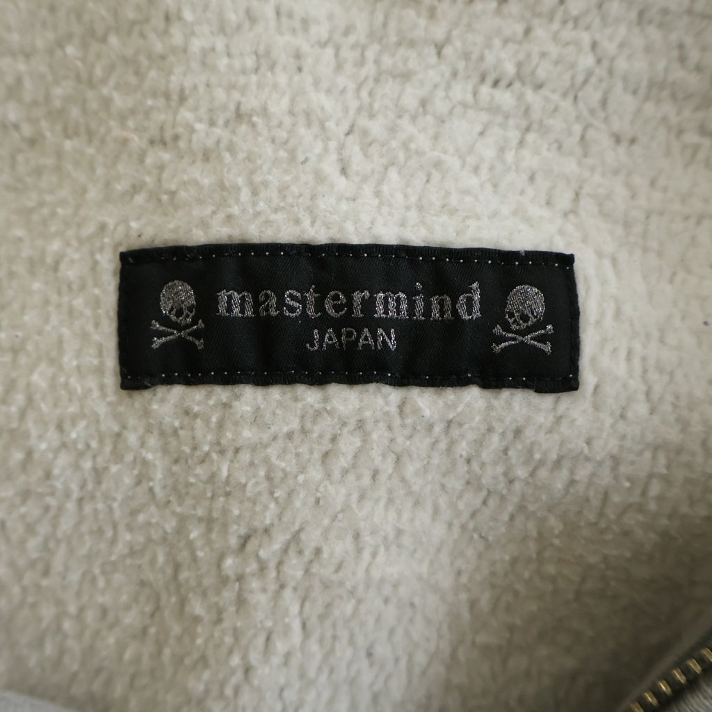 mastermind JAPAN(マスターマインドジャパン) スカル ロゴプリント ジップアップ スウェットパーカー グレー