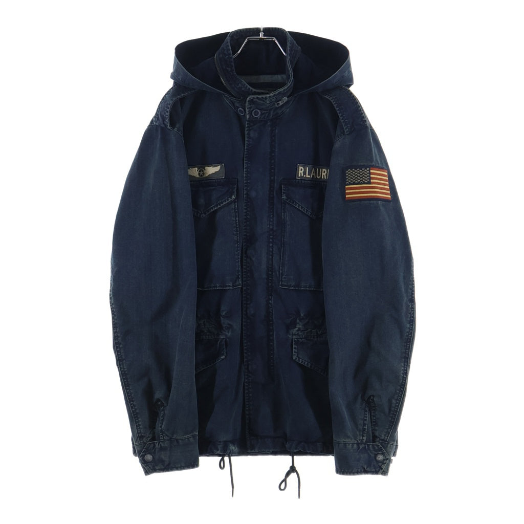 POLO RALPH LAUREN(ポロラルフローレン) M65 ワッペン ミリタリー デニム フィールドジャケット インディゴ