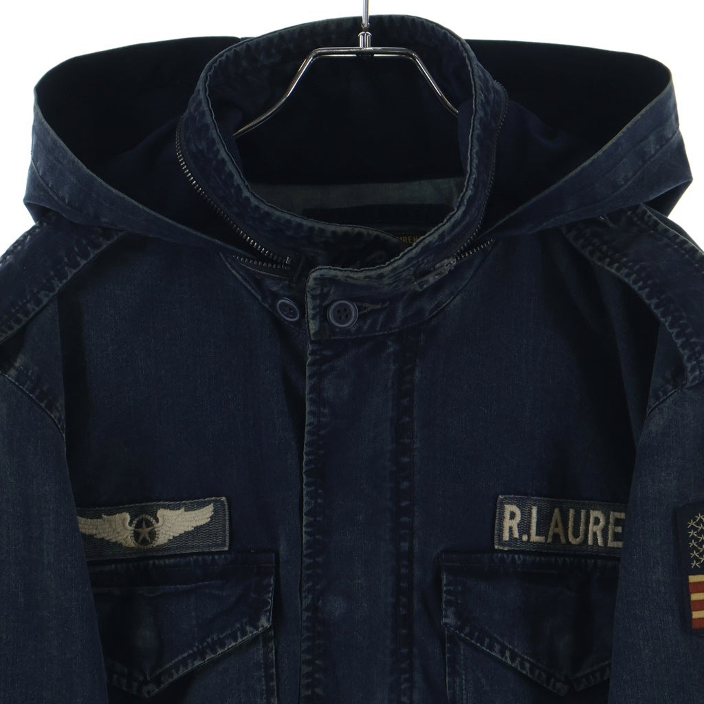 POLO RALPH LAUREN(ポロラルフローレン) M65 ワッペン ミリタリー デニム フィールドジャケット インディゴ