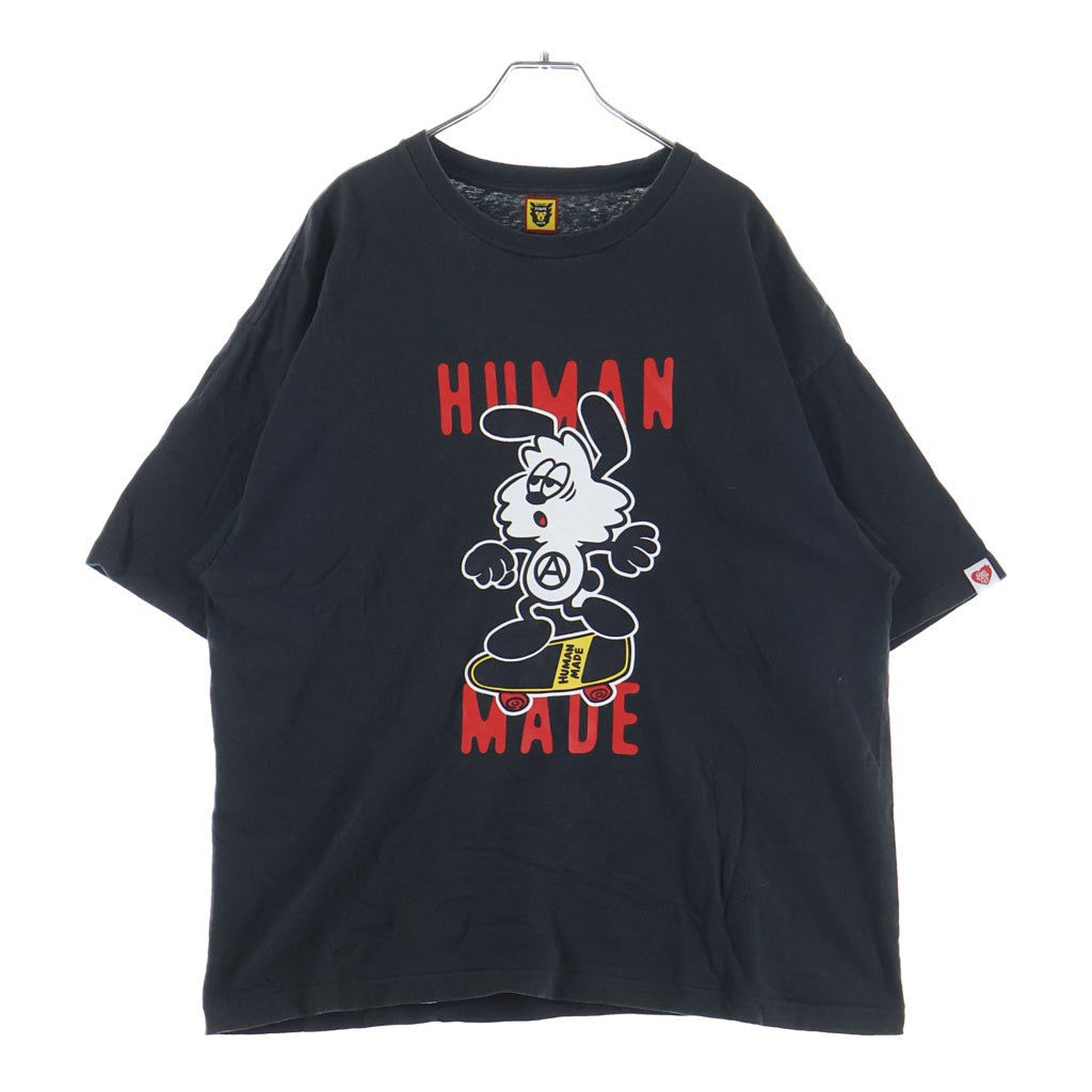 HUMAN MADE(ヒューマンメイド) VERDY VICK ロゴプリント クルーネック 半袖Tシャツ カットソー ブラック