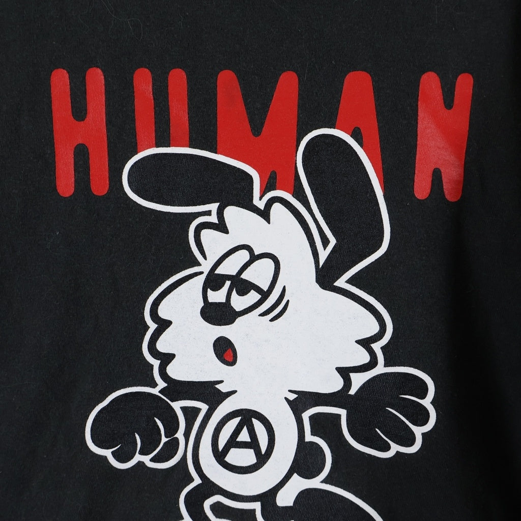 HUMAN MADE(ヒューマンメイド) VERDY VICK ロゴプリント クルーネック 半袖Tシャツ カットソー ブラック