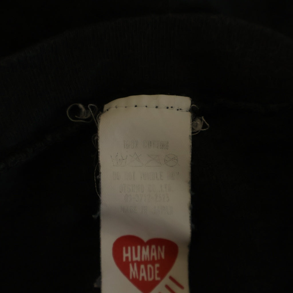 HUMAN MADE(ヒューマンメイド) VERDY VICK ロゴプリント クルーネック 半袖Tシャツ カットソー ブラック