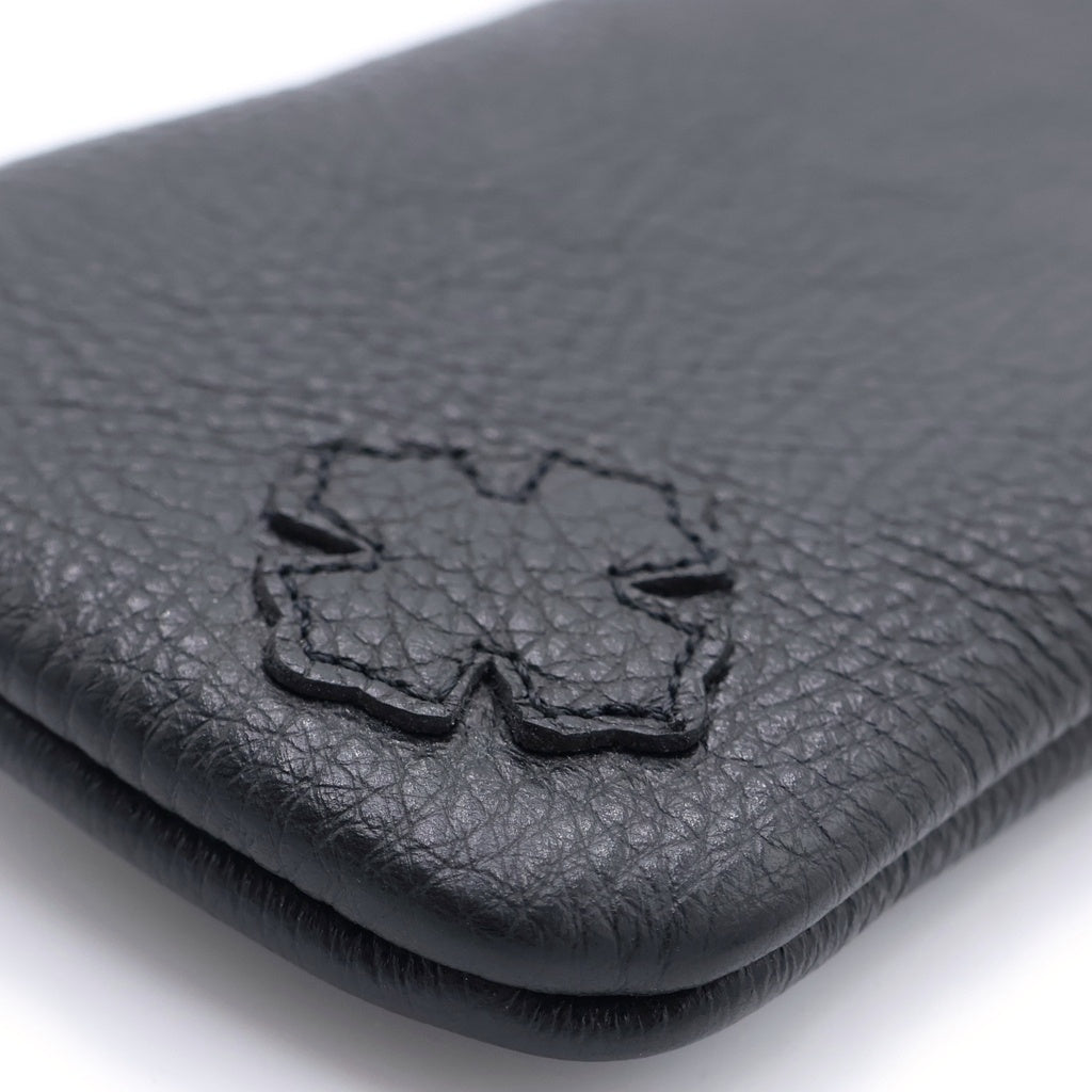 CHROME HEARTS(クロムハーツ) CASE レザー ダガージップ アイウェア メガネケース ブラック