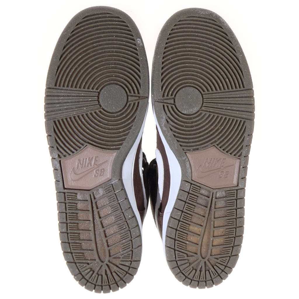 NIKE SB(ナイキエスビー) 【観賞用2012年製】 DUNK MIDBAROQUE BROWN WHITE GUM 314383-219 ダンク ハイカットスニーカー ブラウン US10.5/28.5cm