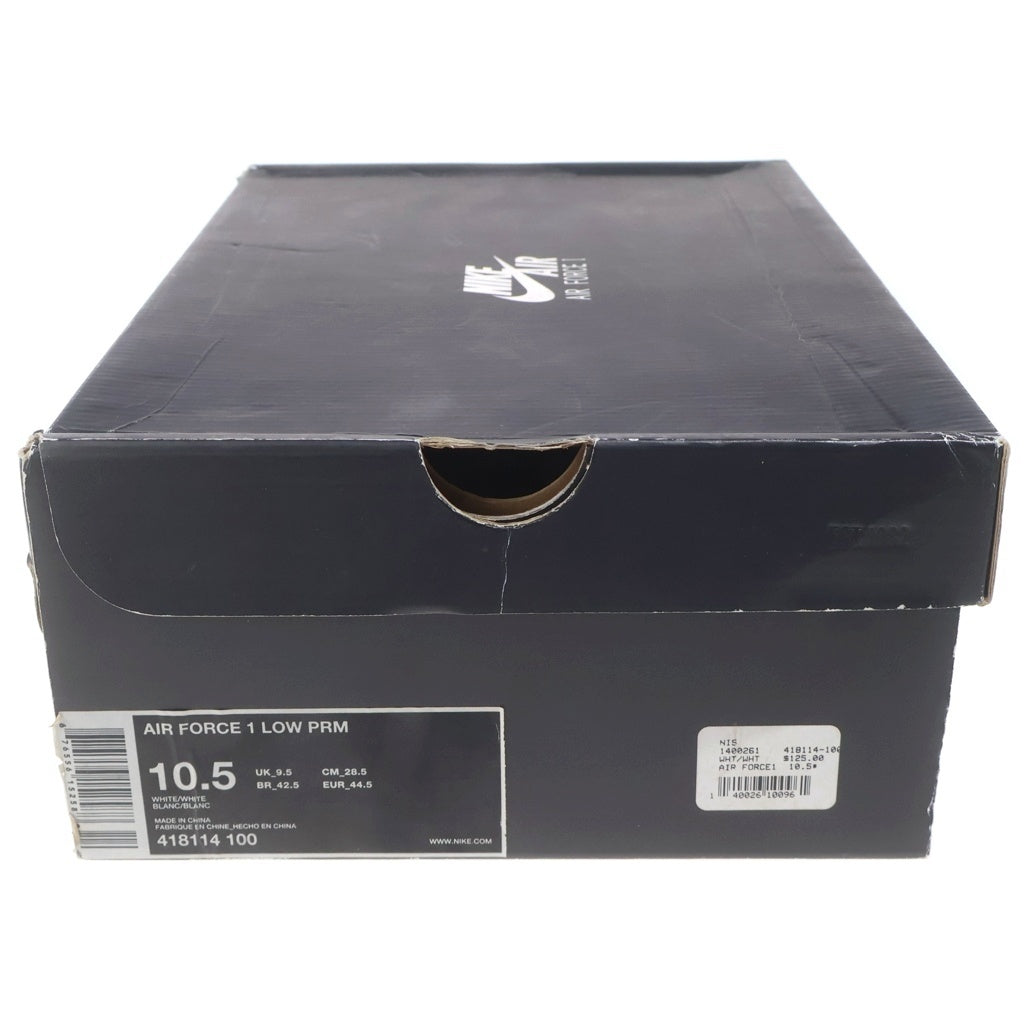 NIKE(ナイキ) AIR FORCE 1 PREMIUM HAMPTON BEACH 418114-100 エアフォース1 プレミアム ハンプトンビーチ ローカットスニーカー ホワイト US10.5/28.5cm