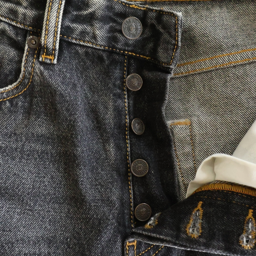 DIESEL(ディーゼル) D-RISE ダメージ加工 デニム クラッシュ ワイドデニムパンツ インディゴ A0637
