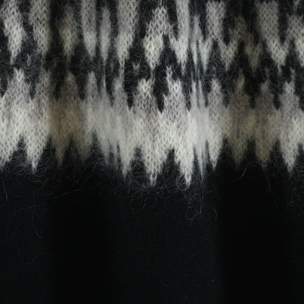 NO BRAND(ノーブランド) A-ABYTS（エーバイティーエス) Nordic Turtkle Neck Knit ノルディック タートルネック ニット ABYTS-030