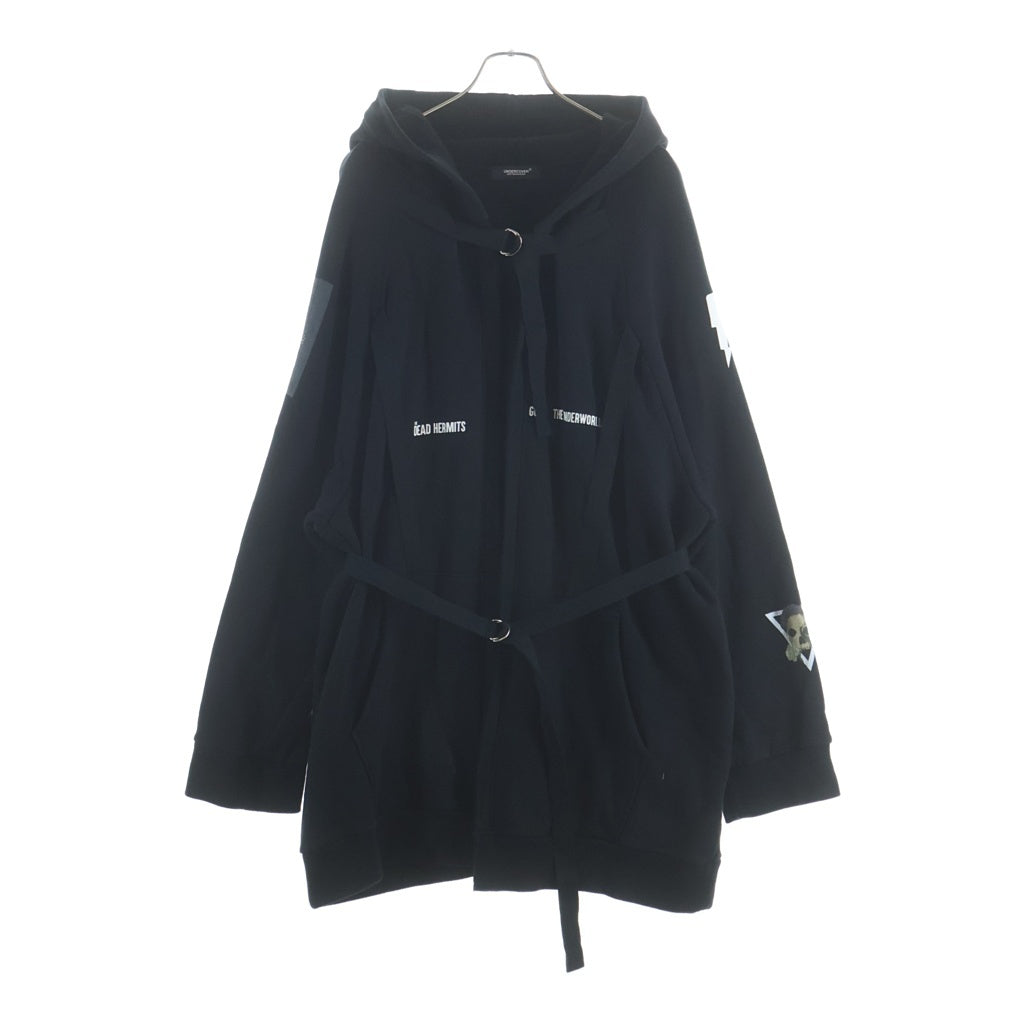 UNDERCOVER(アンダーカバー) 19SS THE DEAD HERMITS オーバーサイズ ジップスウェットパーカー ブラック UCW4809-1