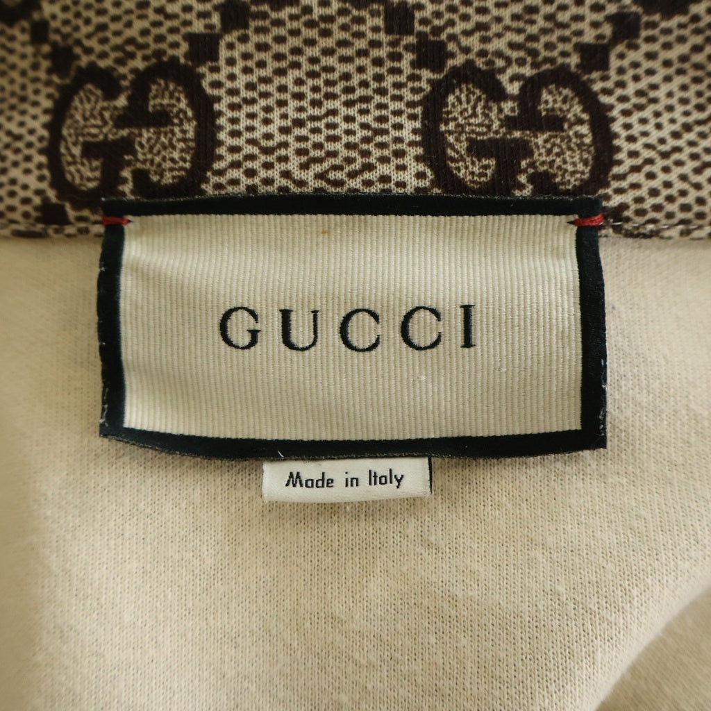 GUCCI(グッチ) GGスプリーム レインボー シェブロン ジップアップ トラックジャケット ベージュ/マルチ 580579