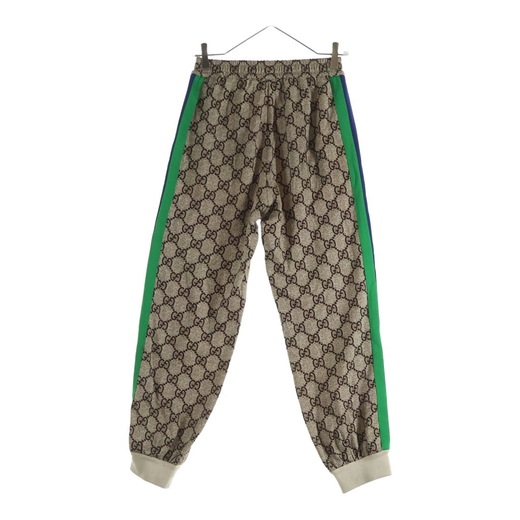 GUCCI(グッチ) GGシェリーライン サイドライン ジョガー トラック ロングパンツ ベージュ 580580 XJBGT