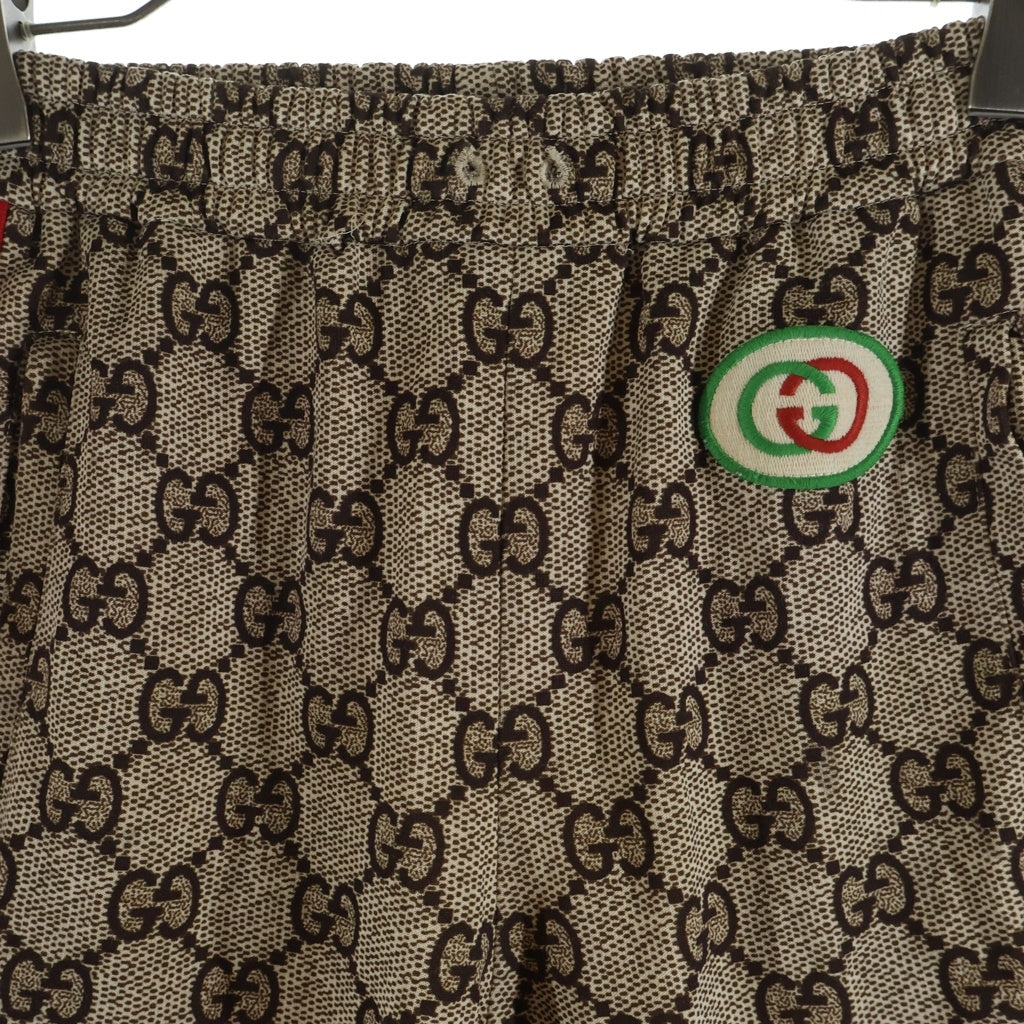 GUCCI(グッチ) GGシェリーライン サイドライン ジョガー トラック ロングパンツ ベージュ 580580 XJBGT