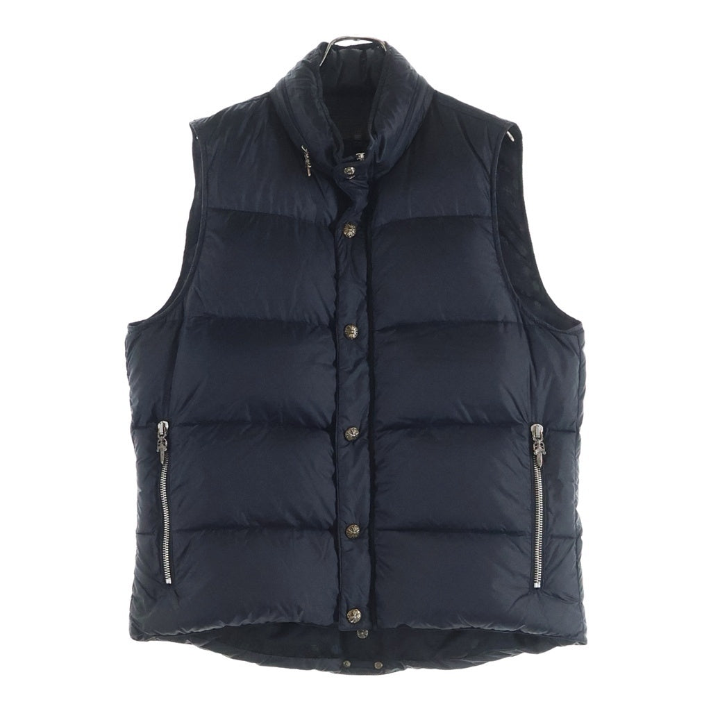 CHROME HEARTS(クロムハーツ) STIFF VEST スティフ ナイロン クロスボールボタン ダウンベスト ブラック