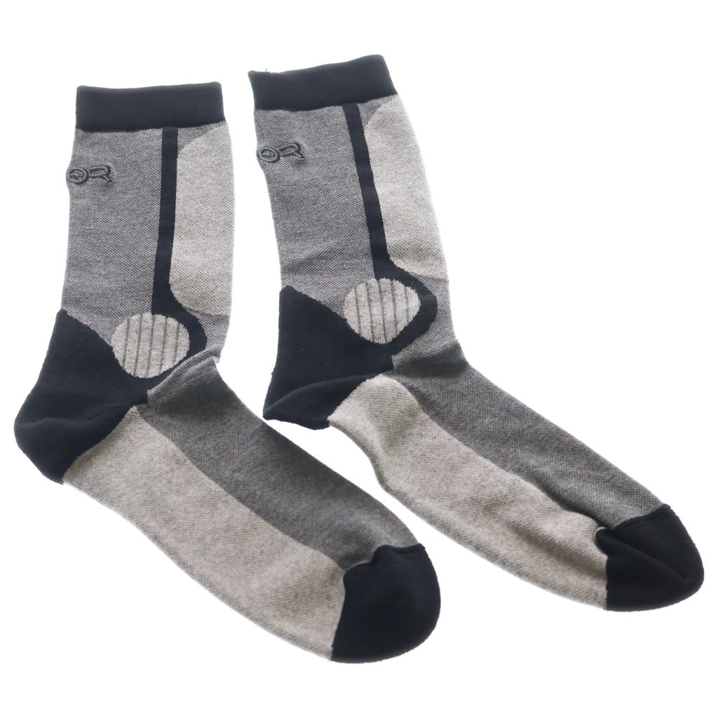DIOR(ディオール) 19AW ×Sorayama Hajime Chaussette Tech B Socks 空山基 ロゴ刺繍 テック コットン ソックス 靴下 グレー/ブラック 933MC07AT988