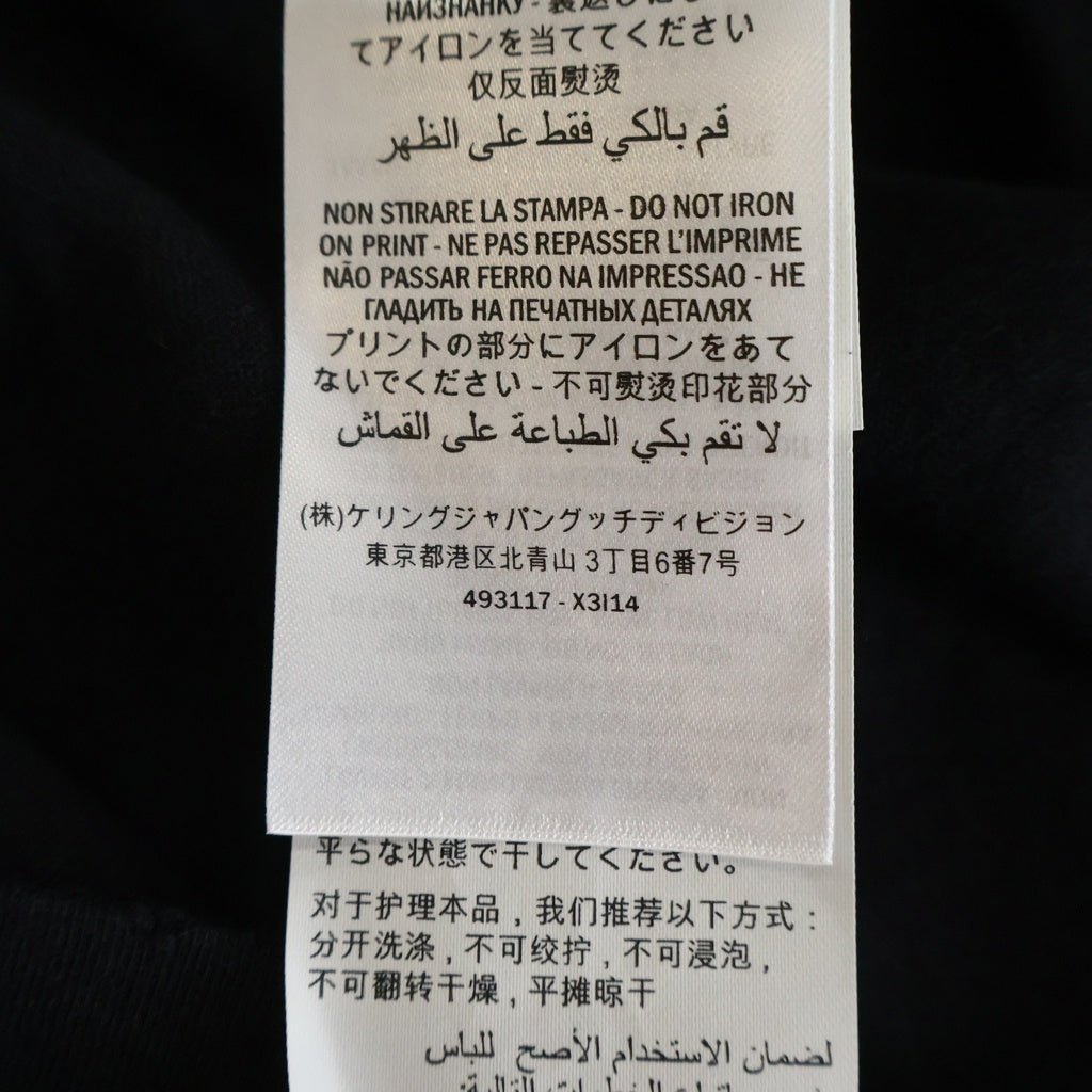 GUCCI(グッチ) ココキャピタル ロゴプリント クルーネック 半袖Tシャツ カットソー ブラック 493117 X3I14