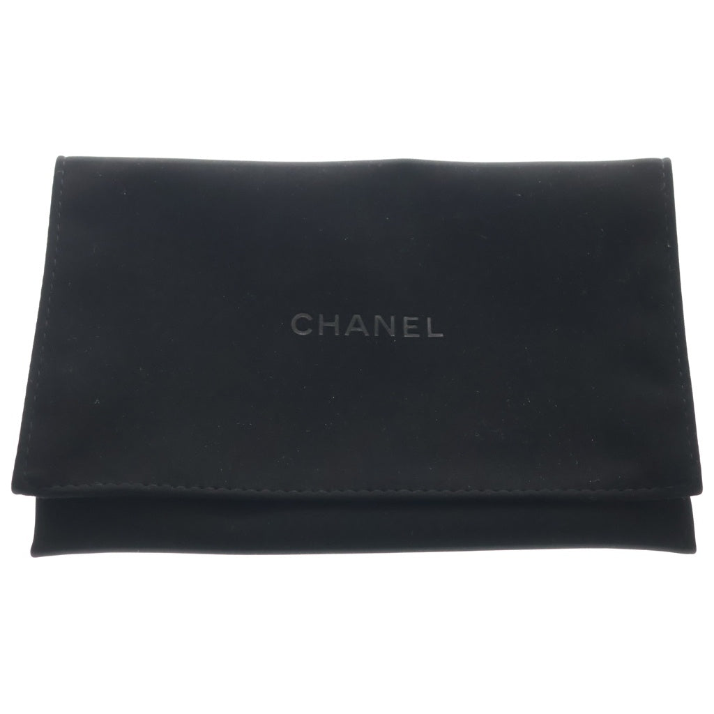 CHANEL(シャネル) ココマーク マトラッセ キャビアスキン レザー コンパクトウォレット 三つ折り財布 ブラック ゴールド金具 AP0231 レディース