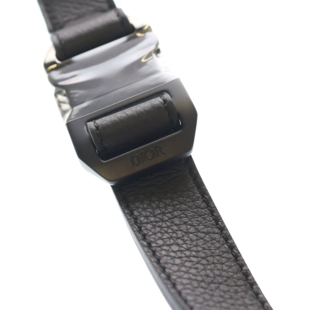 DIOR(ディオール) ロゴバックル レザー ベルト ブラック 23-MA-0169