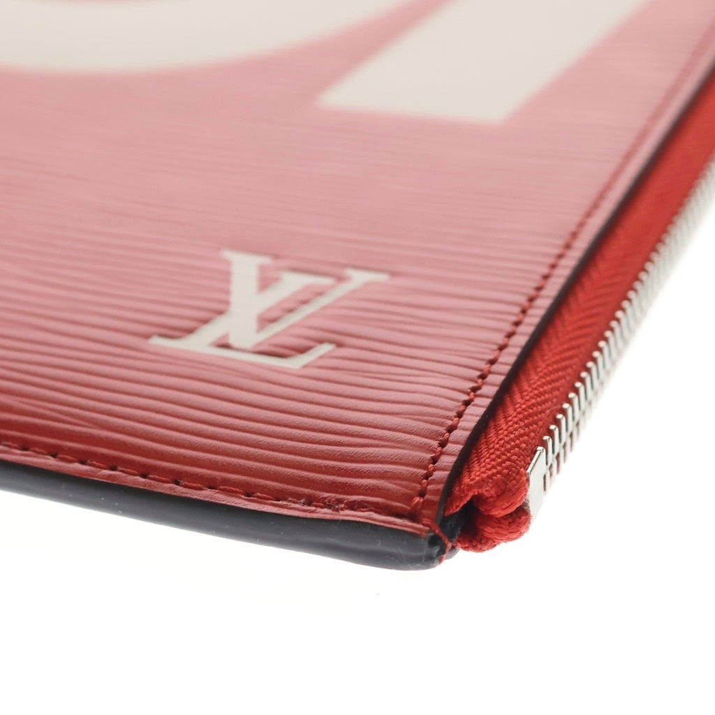 LOUIS VUITTON(ルイヴィトン) 17AW ×Supreme LV Pochette Jour GM シュプリーム ポシェットジュールGM エピレザー クラッチバッグ セカンドバッグ レッド TN12117 M67722