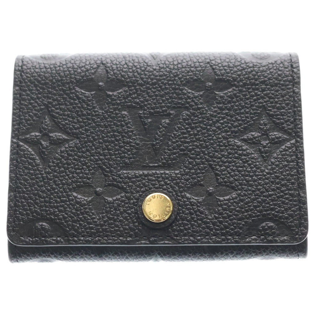 LOUIS VUITTON(ルイヴィトン) アンヴェロップ カルト ドゥ ヴィジット モノグラム アンプラント レザー カードケース 名刺入れ ブラック M58456 レディース