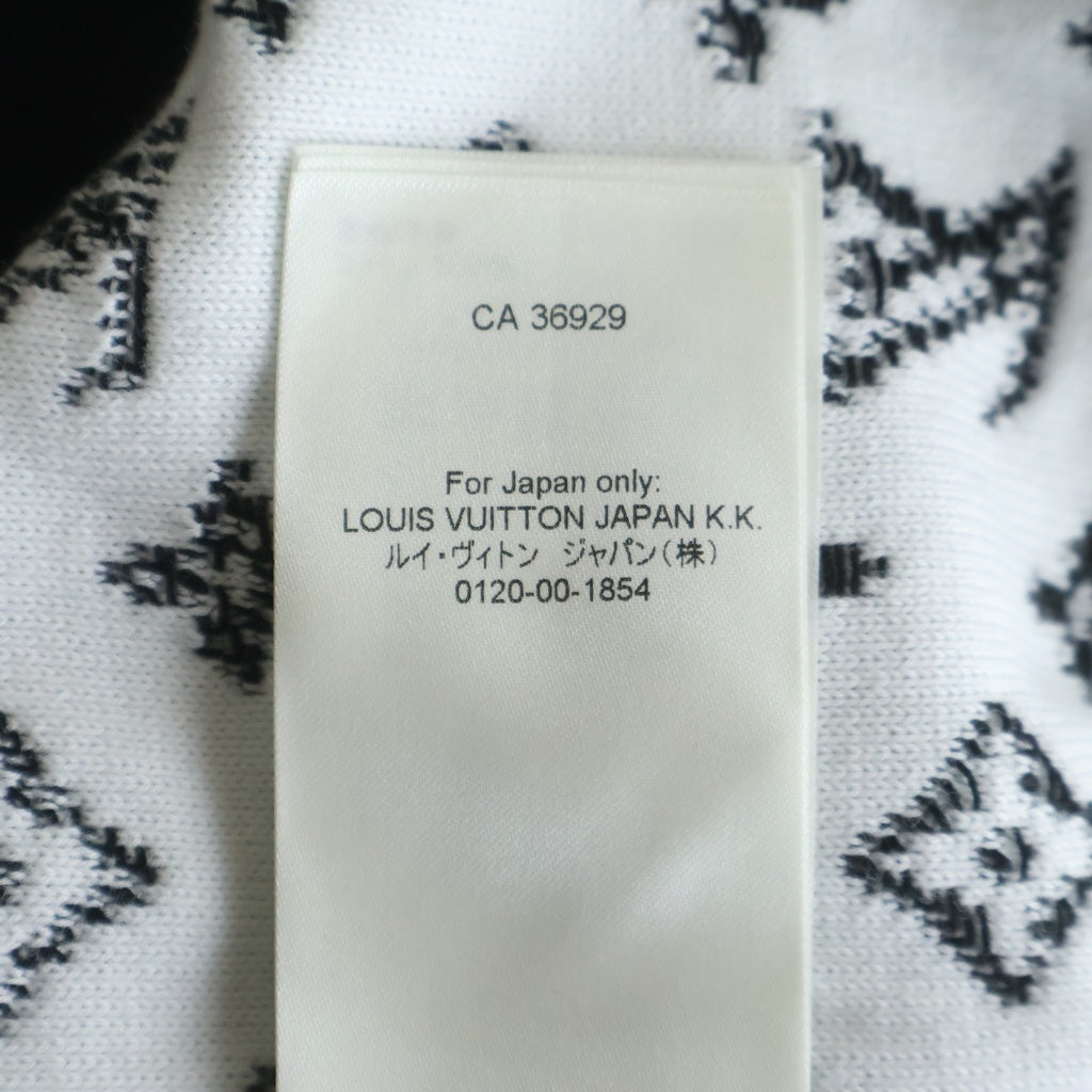 LOUIS VUITTON(ルイヴィトン) 23SS LVSE モノグラム グラディエント クルーネック コットン ニットセーター ブラック RM231Q USO HKN44W