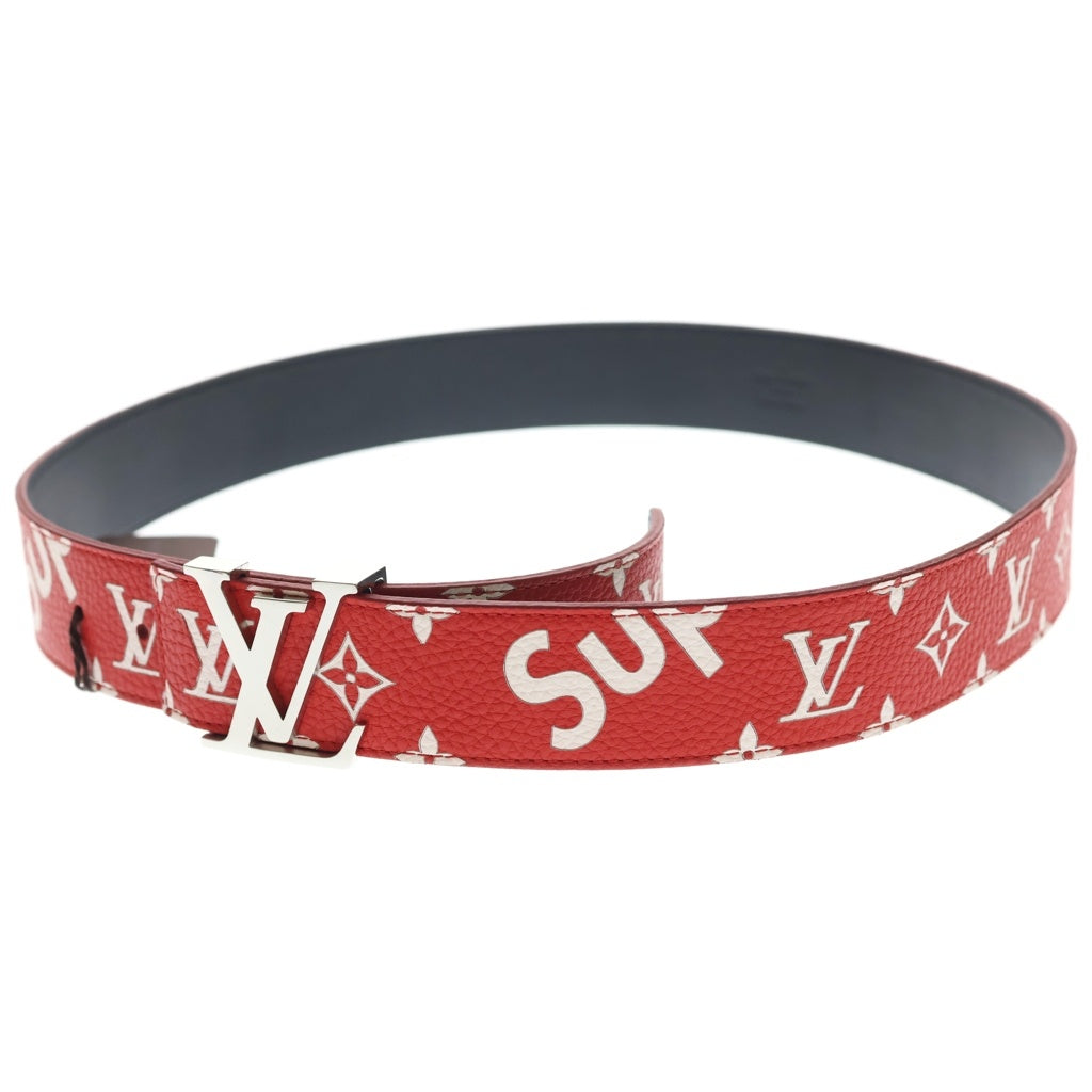 LOUIS VUITTON(ルイヴィトン) 17AW ×Supreme LV Initiales シュプリーム サンチュール LVイニシャル レザー ベルト レッド MP015