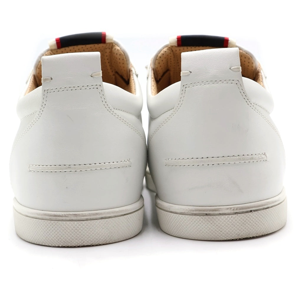 CHRISTIAN LOUBOUTIN(クリスチャンルブタン) スタッズ装飾 レザー スリッポン ローカットスニーカー ホワイト 3200465
