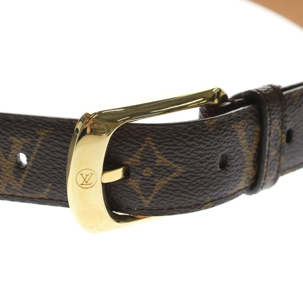 LOUIS VUITTON(ルイヴィトン) サンチュール エリプス モノグラム レザーベルト ブラウン ゴールド金具 CT2161 M6919