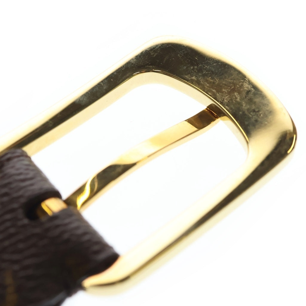 LOUIS VUITTON(ルイヴィトン) サンチュール エリプス モノグラム レザーベルト ブラウン ゴールド金具 CT2161 M6919