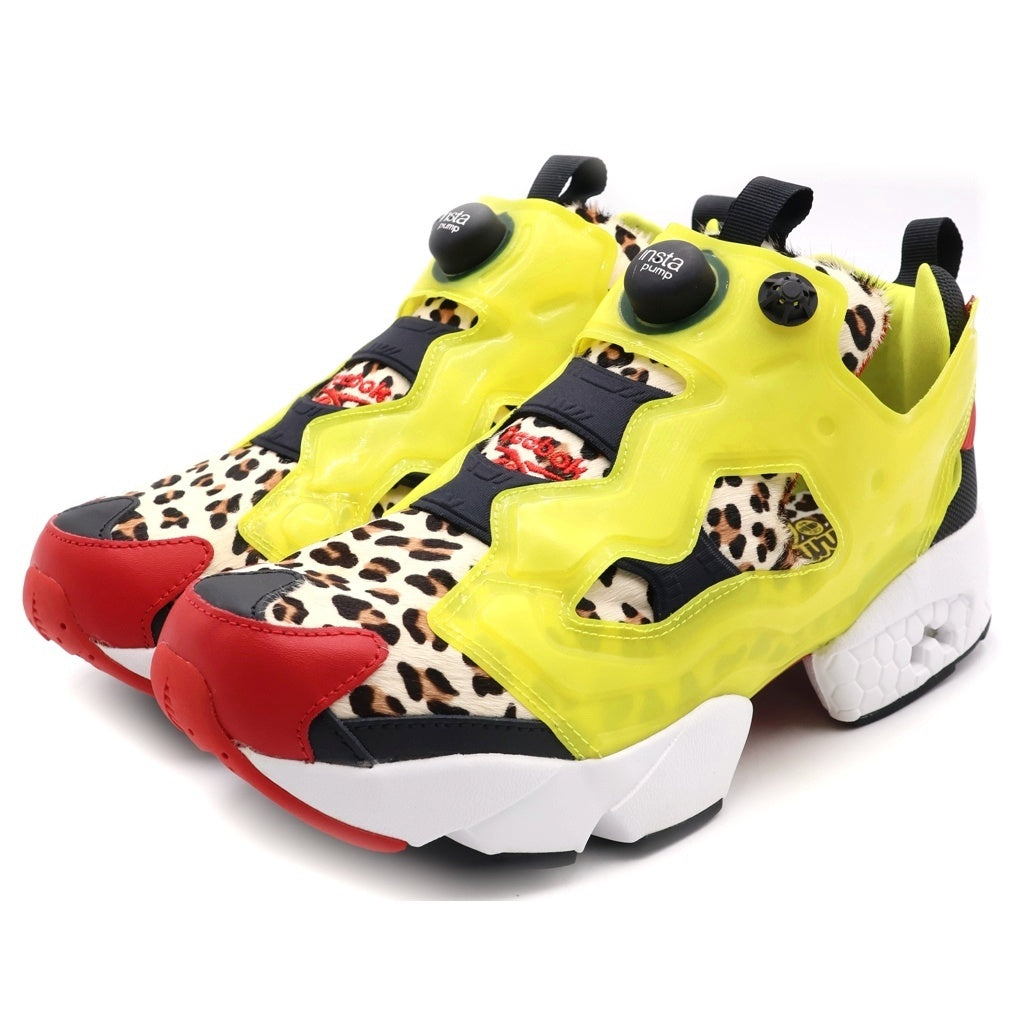 Reebok(リーボック) ×atmos INSTAPUMP FURY CITRON ANIMAL FZ4432 アトモス インスタポンプフューリー シトロン アニマル ハラコ ローカットスニーカー US10/28cm