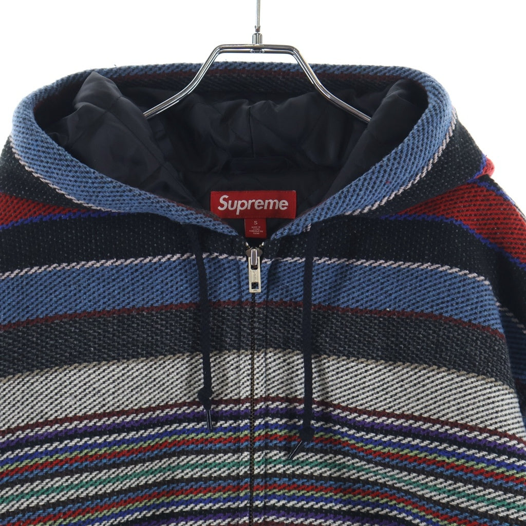 SUPREME(シュプリーム) 25SS Woven Stripe Hooded Jacket ウーブン ストライプ フーデッド ブルゾン ジャケット マルチ
