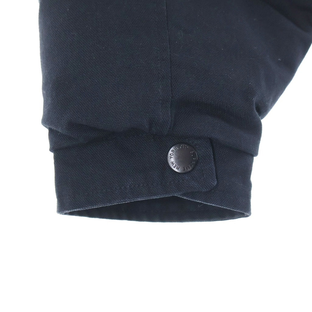 SUPREME(シュプリーム) 22AW ×Schott Canvas Down Trucker Jacket ショット キャンバス ダウン トラッカージャケット ブラック