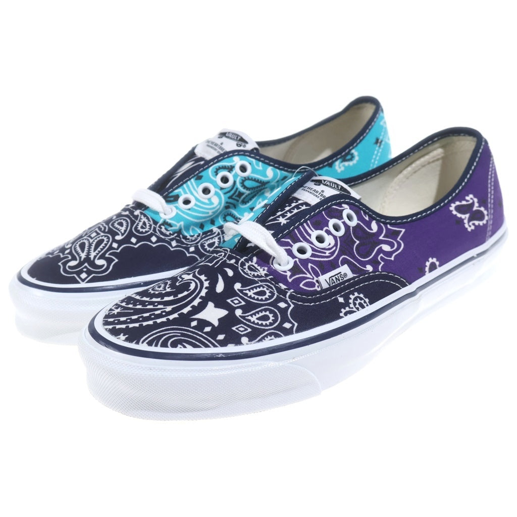 VANS(ヴァンズ) ×BEDWIN & THE HEARTBREAKERS OG AUTHENTIC LX ベドウィン ローカットスニーカー バンダナ柄 マルチ US9/27cm VN0A4BV99R91