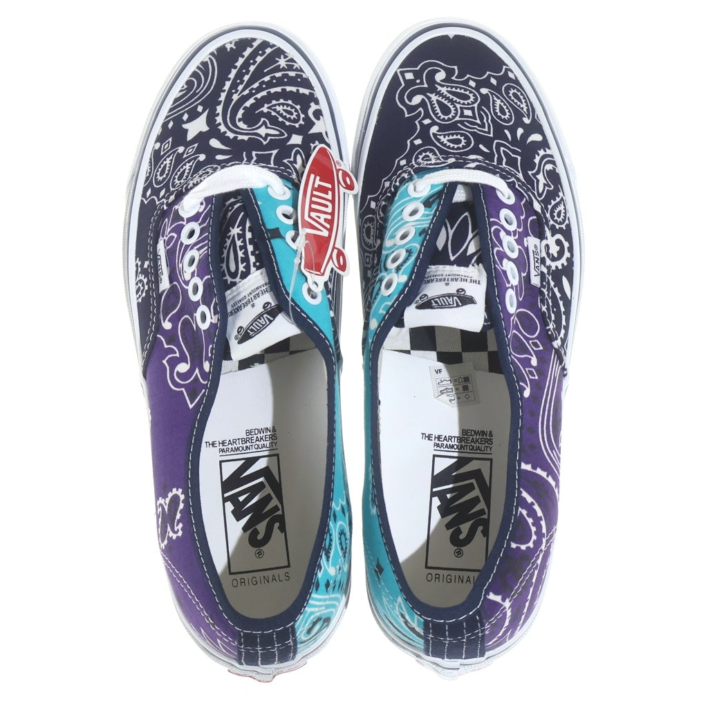 VANS(ヴァンズ) ×BEDWIN & THE HEARTBREAKERS OG AUTHENTIC LX ベドウィン ローカットスニーカー バンダナ柄 マルチ US9/27cm VN0A4BV99R91