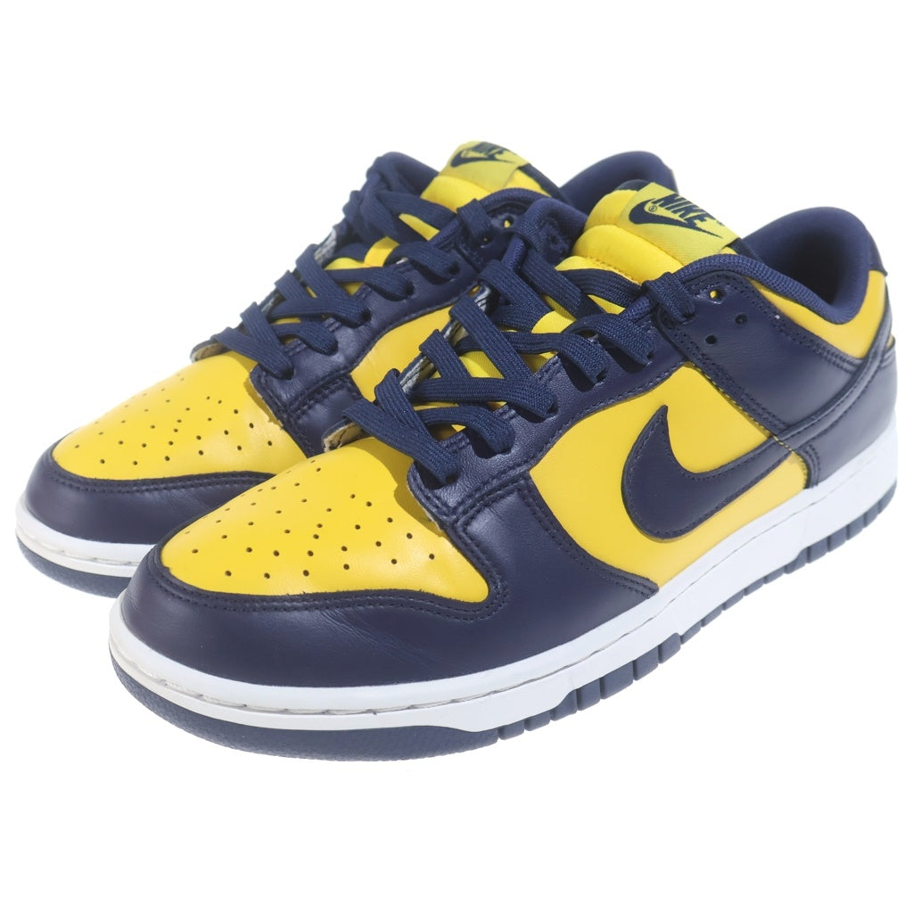 NIKE(ナイキ) DUNK LOW MICHIGAN DD1391-700 ミシガン ダンク ローカットスニーカー イエロー/ネイビー US9.5/27.5cm