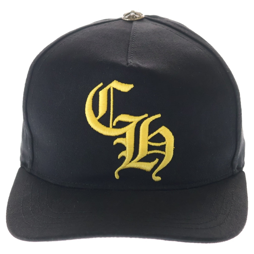 CHROME HEARTS(クロムハーツ) CH HAT CH刺繍ベースボールキャップ ブラック/イエロー