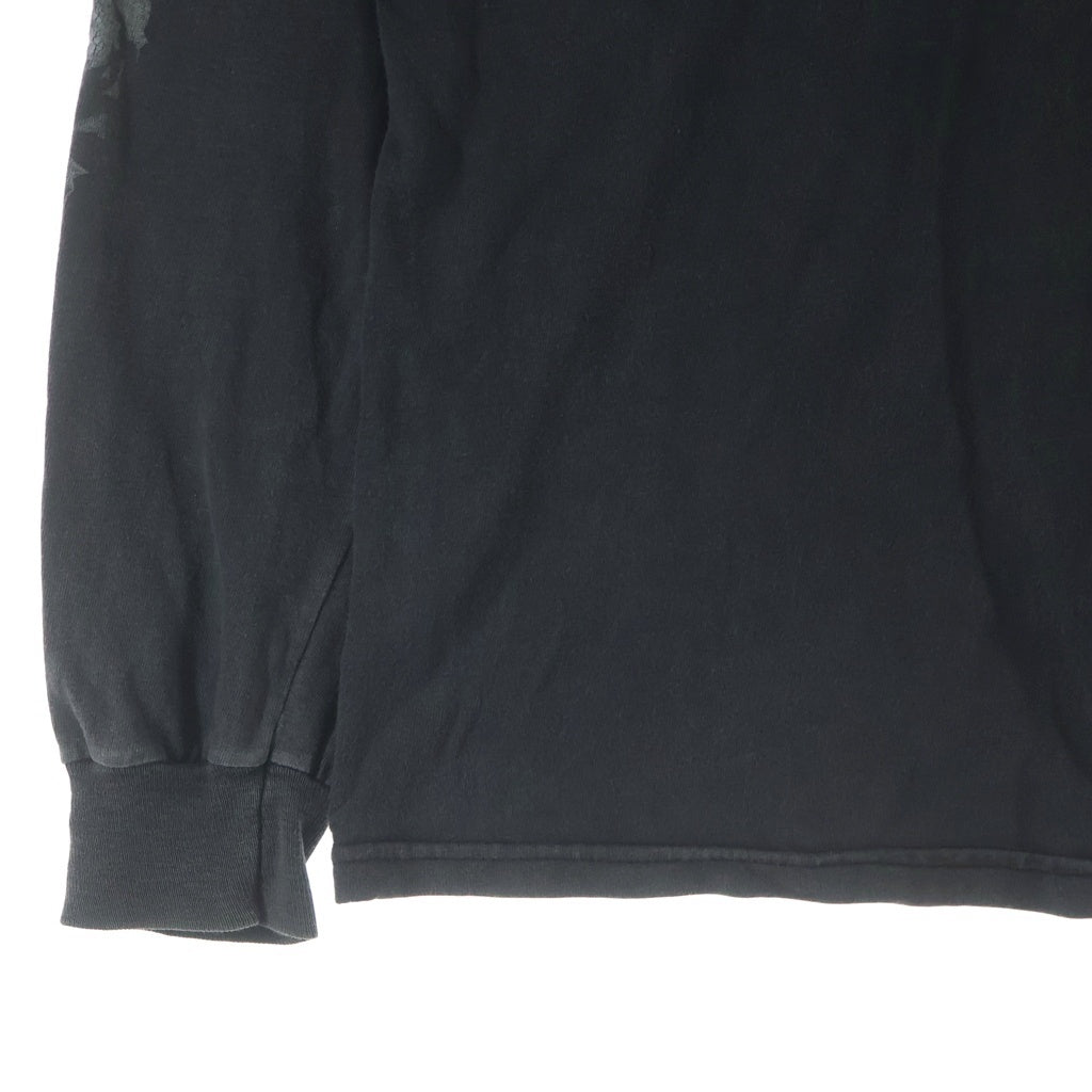 CHROME HEARTS(クロムハーツ) ×KYOSUKE HIMURO OLD L/S Tee 氷室京介ロゴプリント ロングスリーブTシャツ 長袖カットソー ブラック