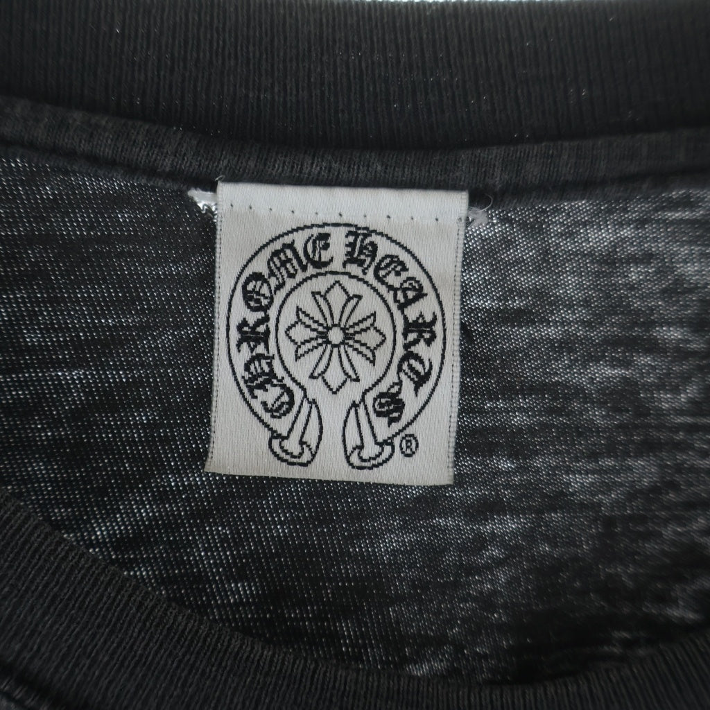 CHROME HEARTS(クロムハーツ) ×KYOSUKE HIMURO OLD L/S Tee 氷室京介ロゴプリント ロングスリーブTシャツ 長袖カットソー ブラック