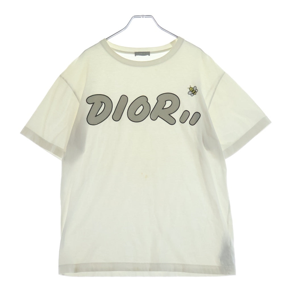 DIOR(ディオール) 19SS ×KAWS BEE LOGO TEE カウズ ビー刺繍 半袖Tシャツ ホワイト 923J611X1241
