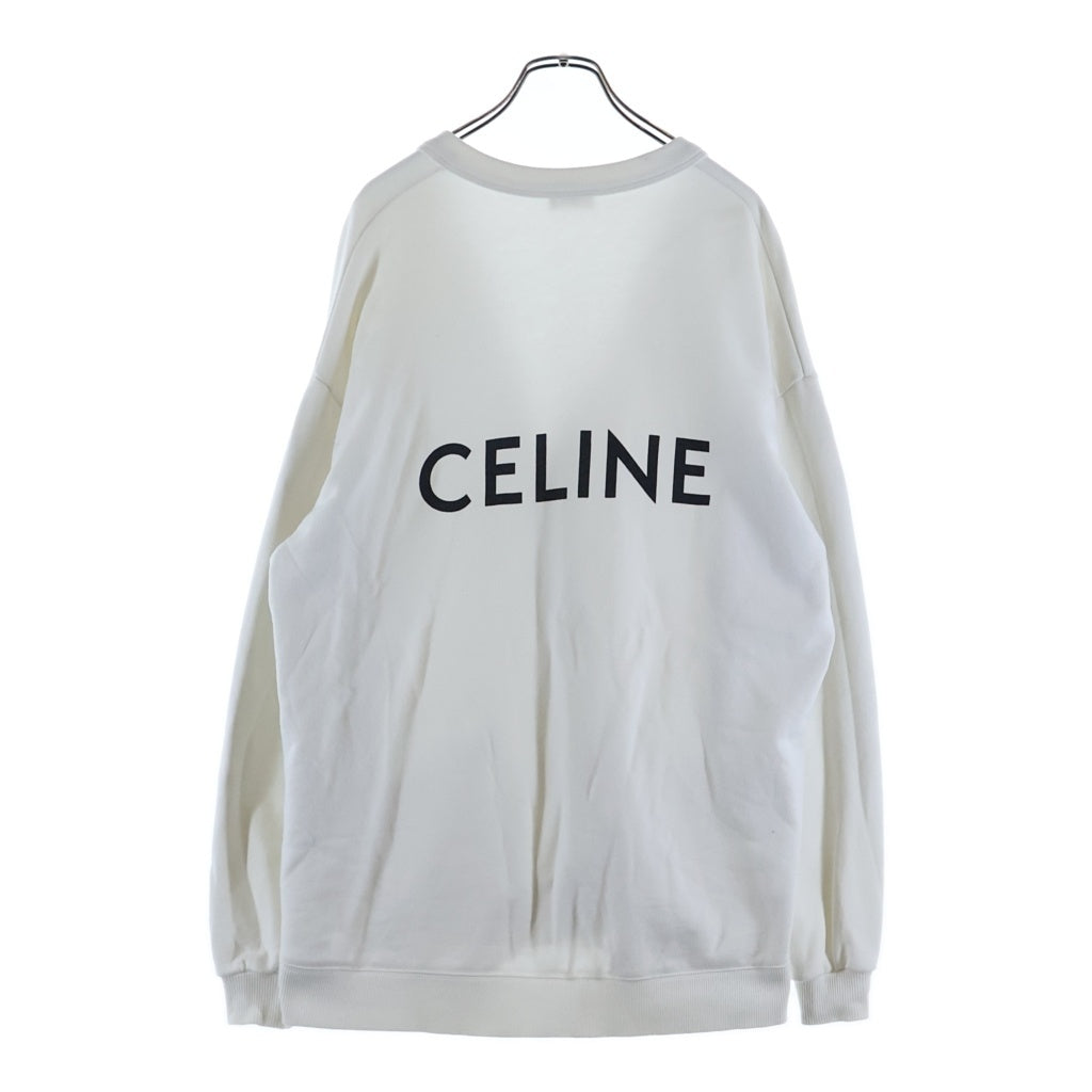 CELINE(セリーヌ) 22SS バックロゴプリント スウェット カーディガン ホワイト 2Y672670Q