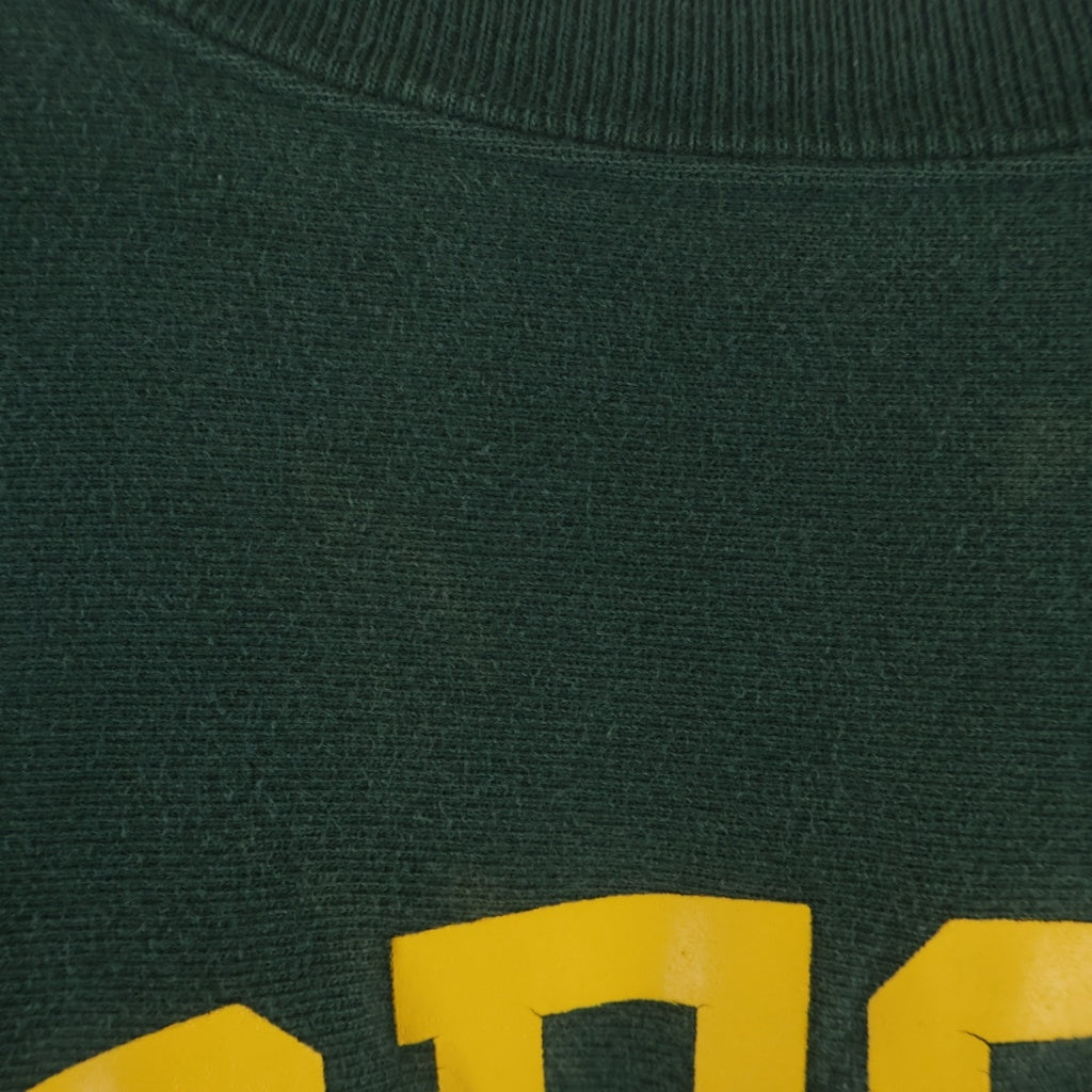 CHAMPION(チャンピオン) 90S VINTAGE REVERSE WEAVE ヴィンテージ リバースウィーブ 刺繍タグ オレゴン大学 クルーネック スウェットトレーナー グリーン
