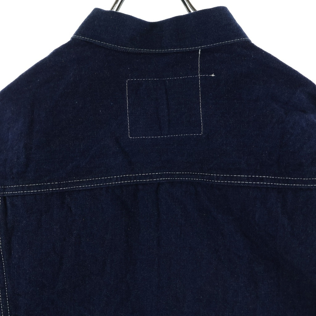 STUDIO D'ARTISAN(ステュディオダルチザン) 45th EARTH DENIM JACKET 45周年記念 フォックスコットン ダブルポケット アースデニム トラッカー ジャケット インディゴ SP-114
