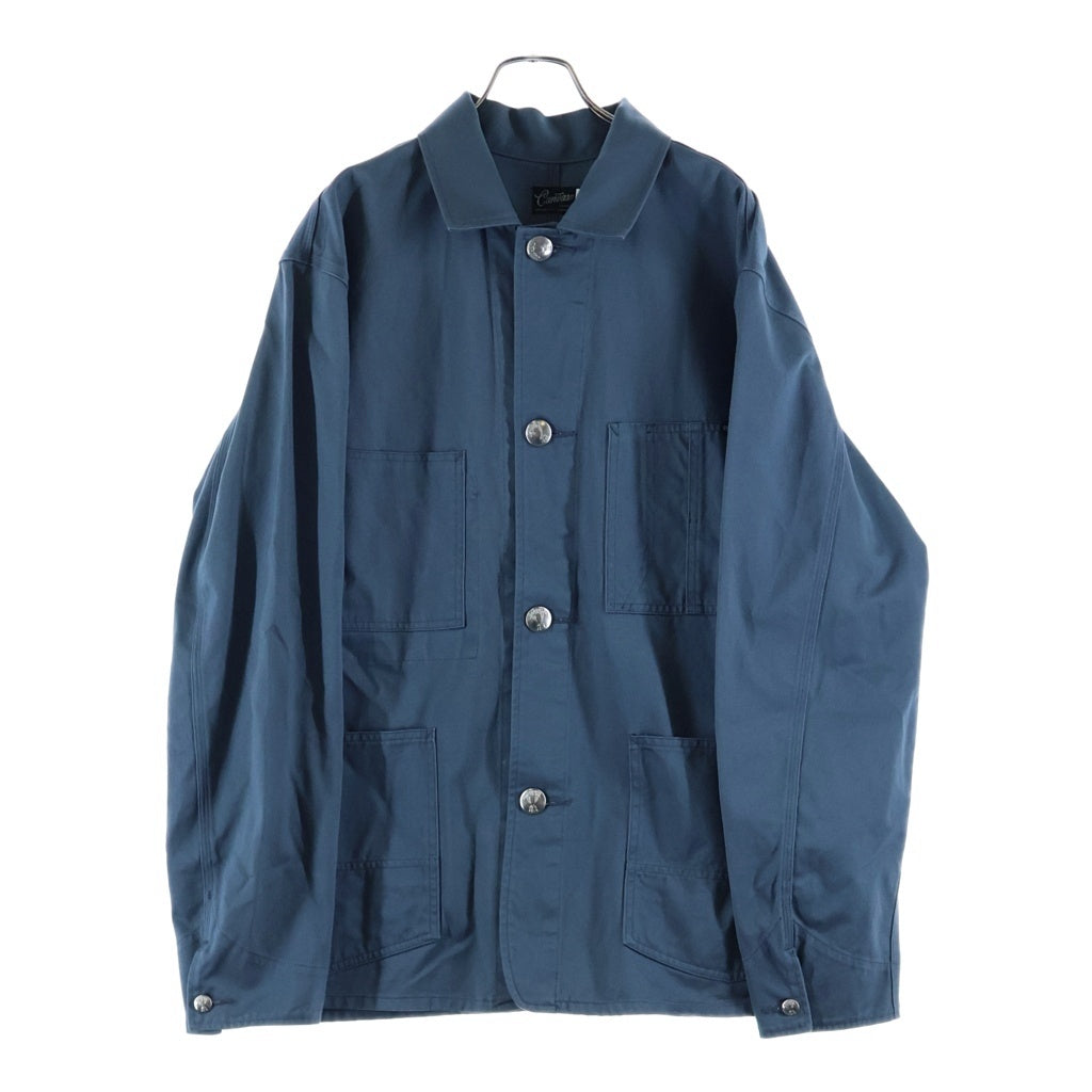 TROPHY CLOTHING(トロフィークロージング) ×CANVAS STEEL BLUE CHORE JACKET キャンバス 14周年記念 マルチポケット チョアジャケット カバーオール ブルー TR-CV501