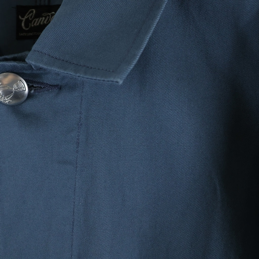 TROPHY CLOTHING(トロフィークロージング) ×CANVAS STEEL BLUE CHORE JACKET キャンバス 14周年記念 マルチポケット チョアジャケット カバーオール ブルー TR-CV501