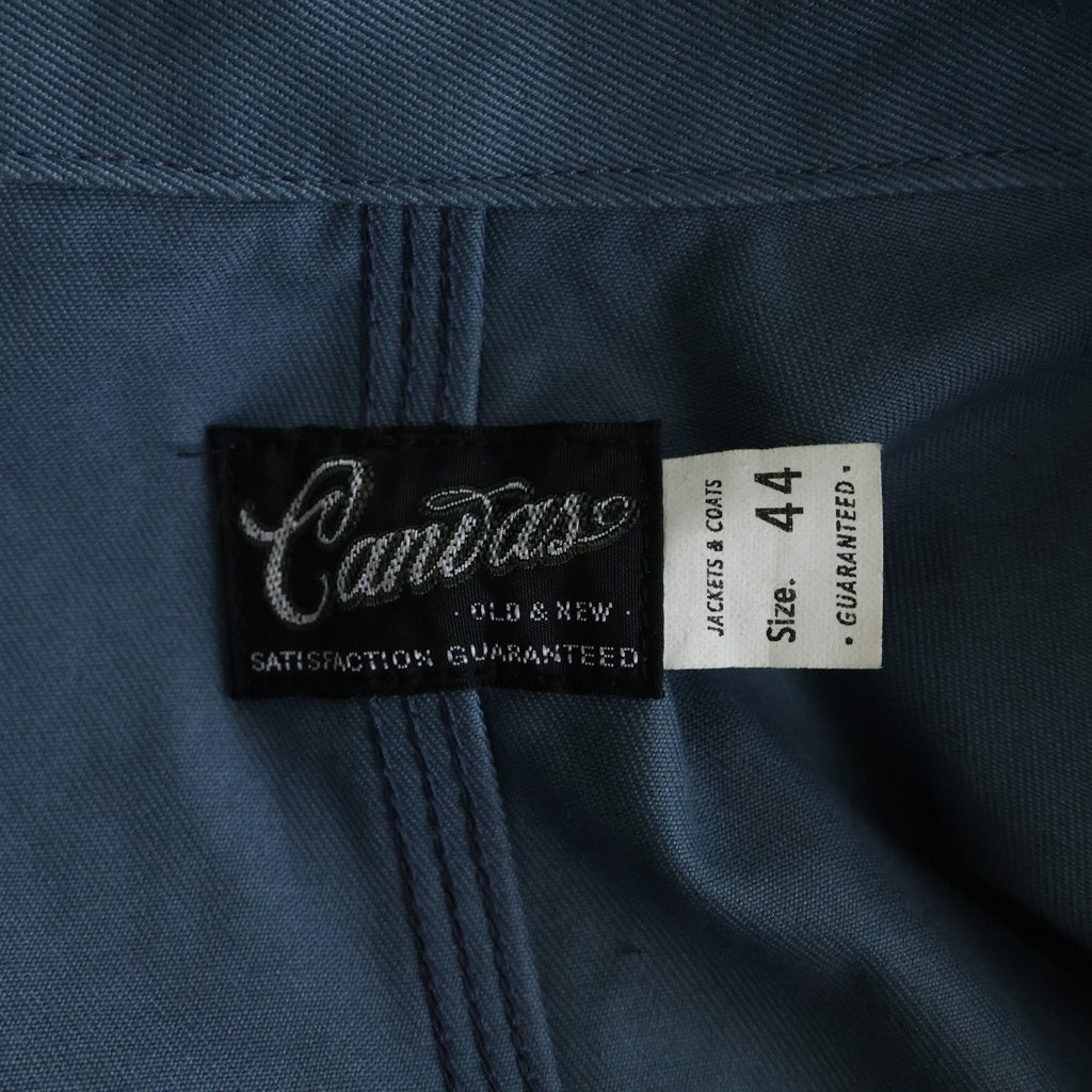 TROPHY CLOTHING(トロフィークロージング) ×CANVAS STEEL BLUE CHORE JACKET キャンバス 14周年記念 マルチポケット チョアジャケット カバーオール ブルー TR-CV501