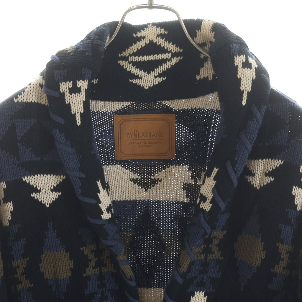 BY GLADHAND(バイグラッドハンド) SPIRITS HEART CARDIGAN スピリッツハートカーディガン ネイティブ柄 マルチカラー BYGH-23-AW-13