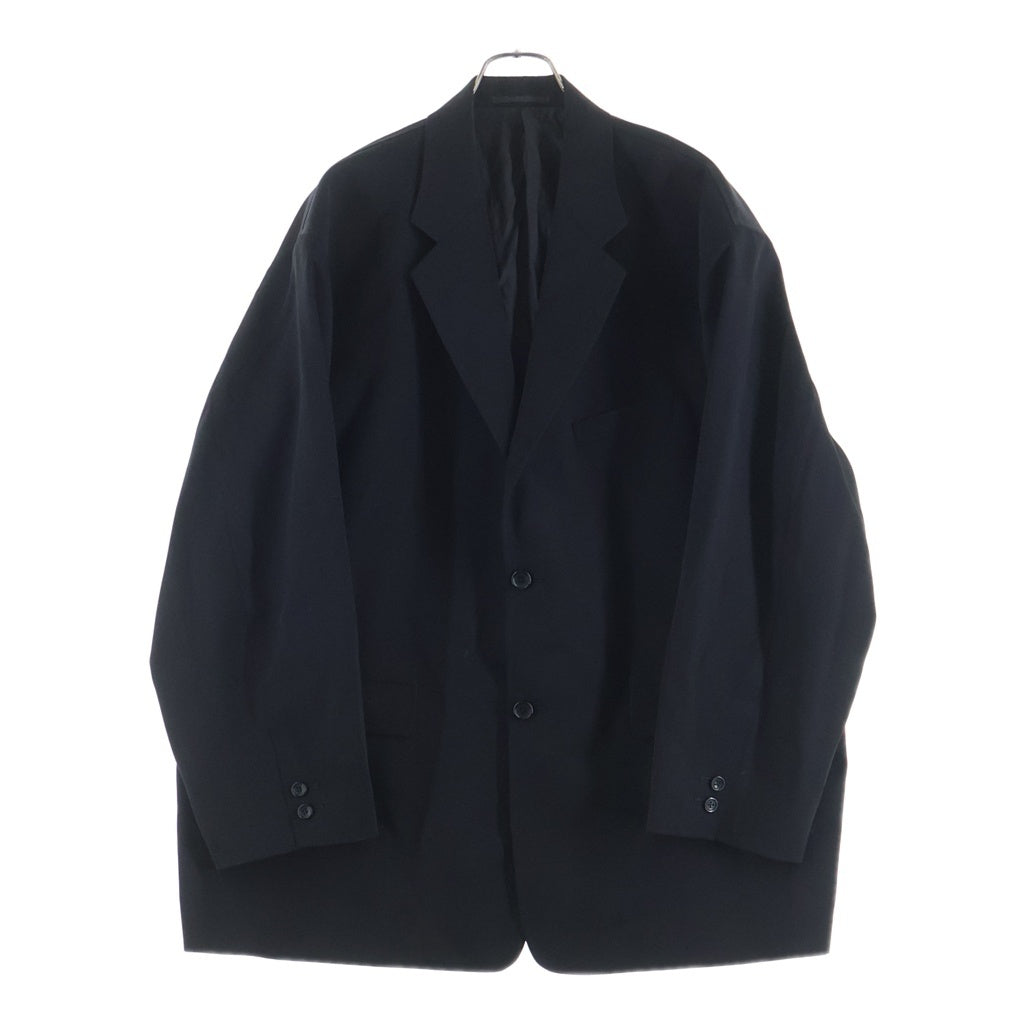 Graphpaper(グラフペーパー) 24SS Scale Off Wool Jacket スケールオフウール 2B テーラードジャケット ブラック GM241-20168B
