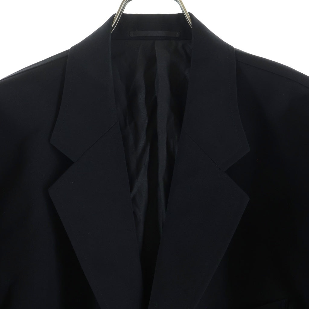 Graphpaper(グラフペーパー) 24SS Scale Off Wool Jacket スケールオフウール 2B テーラードジャケット ブラック GM241-20168B
