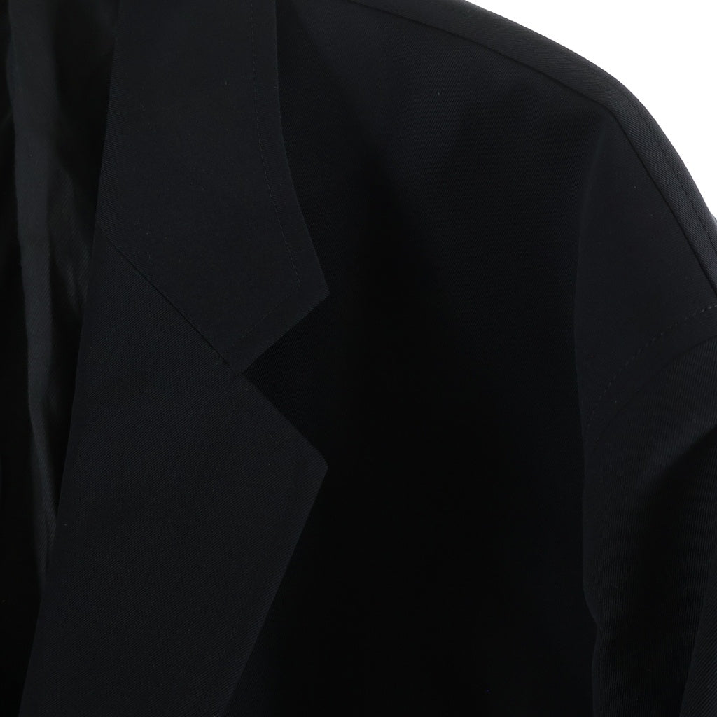 Graphpaper(グラフペーパー) 24SS Scale Off Wool Jacket スケールオフウール 2B テーラードジャケット ブラック GM241-20168B