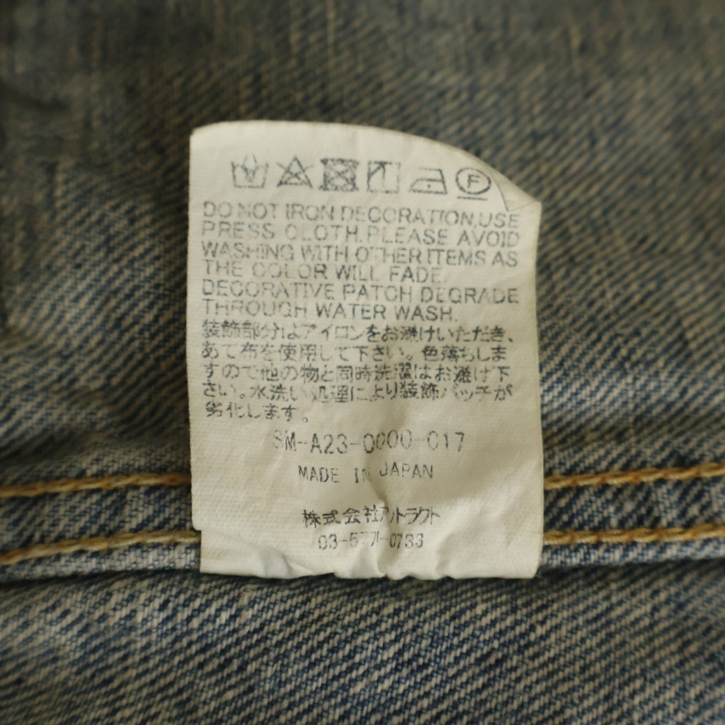 SAINT MICHAEL(セントマイケル) 23AW ×BerBerJin DENIM JACKET 777XX ベルベルジン 2nd ヴィンテージ加工 デニムジャケット インディゴ SM-A23-0000-C17